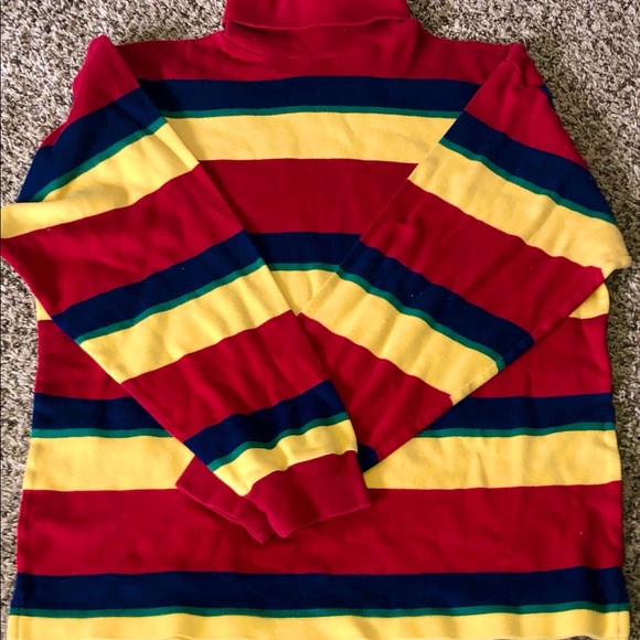 GAP Primary Color Stripped Cotton Sweater - Picture 3 of 3